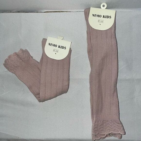 Nemo Kids Socks Toddler Knee High Boot Ribbed Knit Tights Socks Uniform Pull on - Picture 1 of 7
